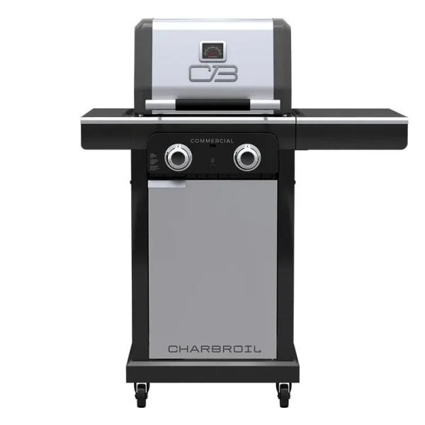 Char-Broil Commercial Series Grill and Griddle Combo Stainless Steel 2-Burner Liquid Propane and Natural Gas Infrared Gas Grill