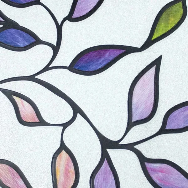 RoomMates WFM3905SLG Stained Glass Leaves Window Film