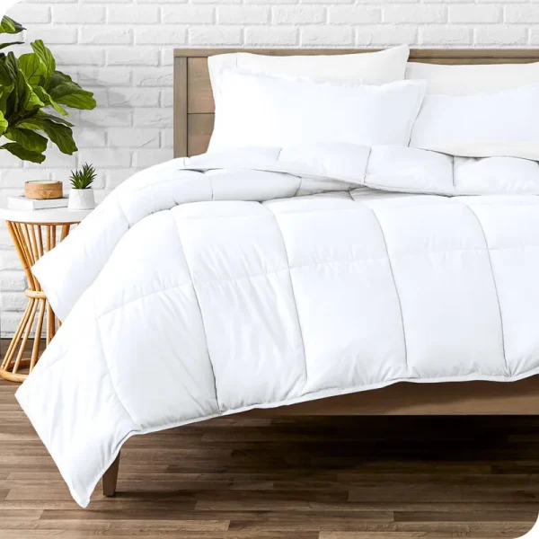 Bare Home Hypoallergenic Down Alternative Comforter Set - Queen - White