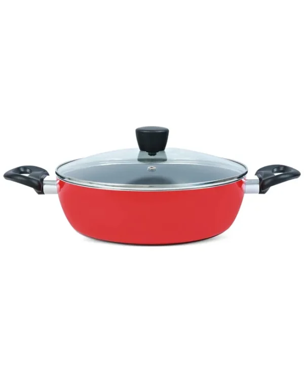 Tools of The Trade 3-Qt. Nonstick Everyday Pan & Lid - Red