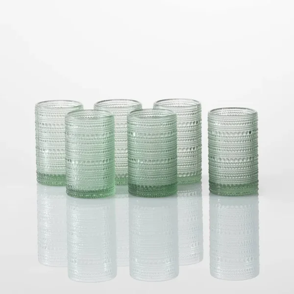 Fortessa Jupiter Iced Beverage Glass, Set of 6, 13 oz., Sage