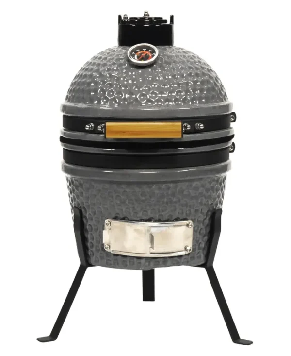 VESSILS MY13TT001 9.8-in W Gray Kamado Charcoal Grill