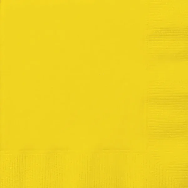 Way to Celebrate! Neon Yellow Paper Luncheon Napkins, 6.5in, 24ct, Size: 6.5 inch x 6.5 inch