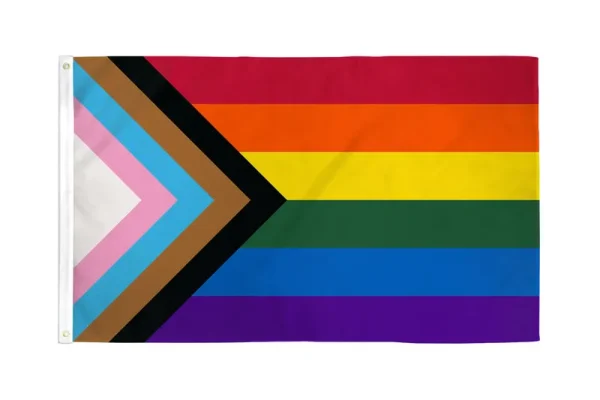 2x3 Progress Pride Rainbow Polyester Flag Banner Lgbtq