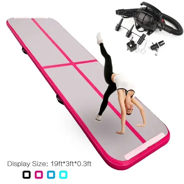 6m*1m*0.1m Fbsport Air Track Airtrack Inflatable Airtrack Mat +Free Electric Air Pump