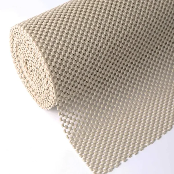 Iwtmm Shelf Drawer Liner Non-Adhesive Non Slip Durable Strong Long Size 12 in x 20ft for Drawers, Shelves, Cabinets, Storage, Kitchen and Desks, Beig