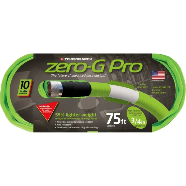 Teknor Apex 3/4 in. x 75 ft. Zero-G Pro Garden Hose