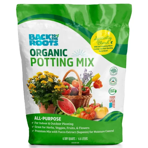 Back to The Roots 6qt Organic Potting Mix All Purpose