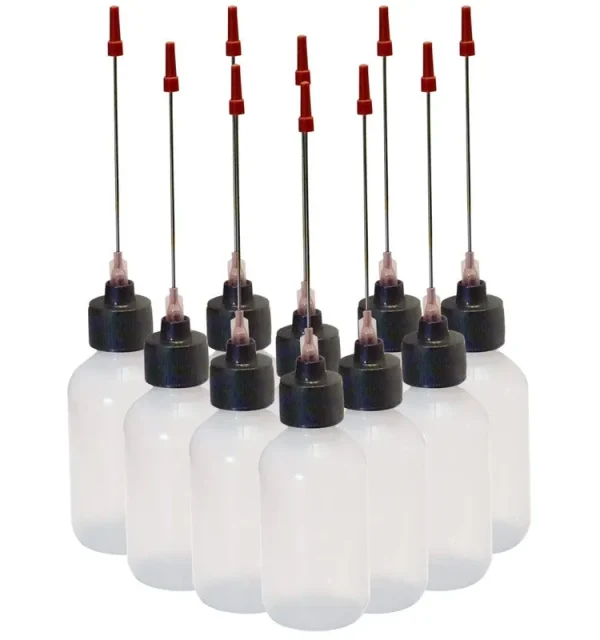 Liberty Products 10-2oz Plastic Squeeze Bottles 3" Stainless Applicators