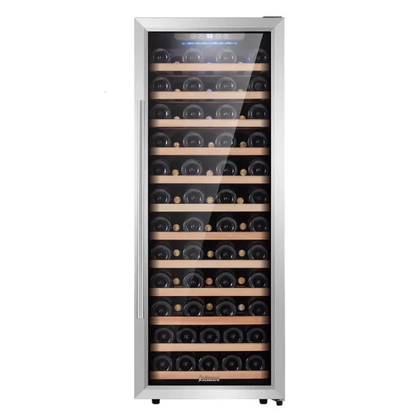 Kalamera 80 Bottle Freestanding Compressor Wine Cooler Single Zone with Touch Control