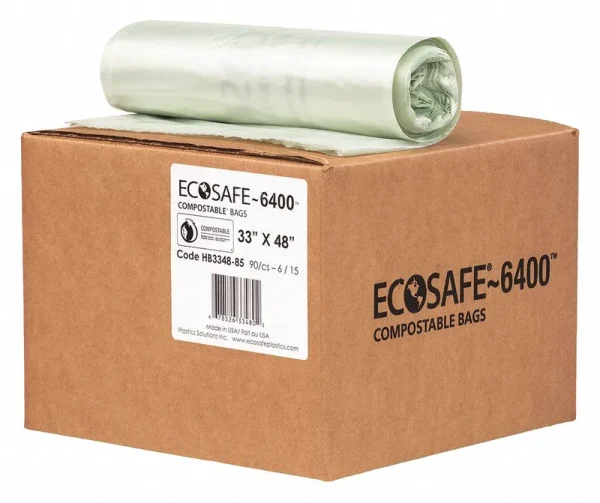 EcoSafe-6400 Compostable Trash Bags Hb3348-8