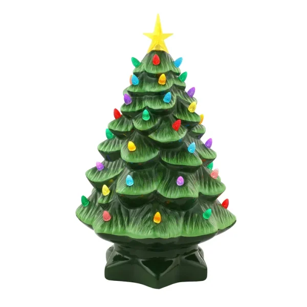 Mr. Christmas 14" Nostalgic Christmas Tree ,Green