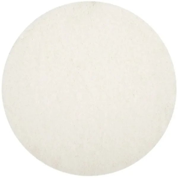 Hermina Bright White Area Rug Willa Arlo Interiors Rug Size Round 4'