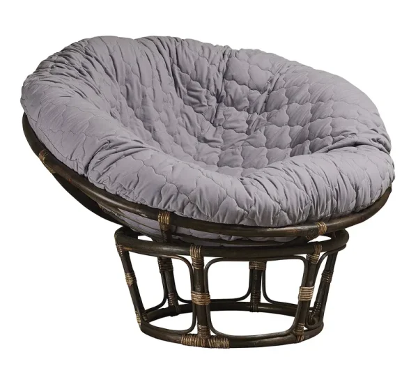 Hudson Comfort Papasan Cushion Cover - Quilted Shape, Soft Microfiber Fabric, Zippered Papasan Cushion Cover Only - 50 Inches (Fits A 42-46 inch