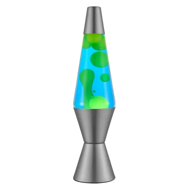 Lava Original Lamp - 14.5" Deep Ocean - Green Wax and Blue Liquid - Home D��cor Motion Light - 2634