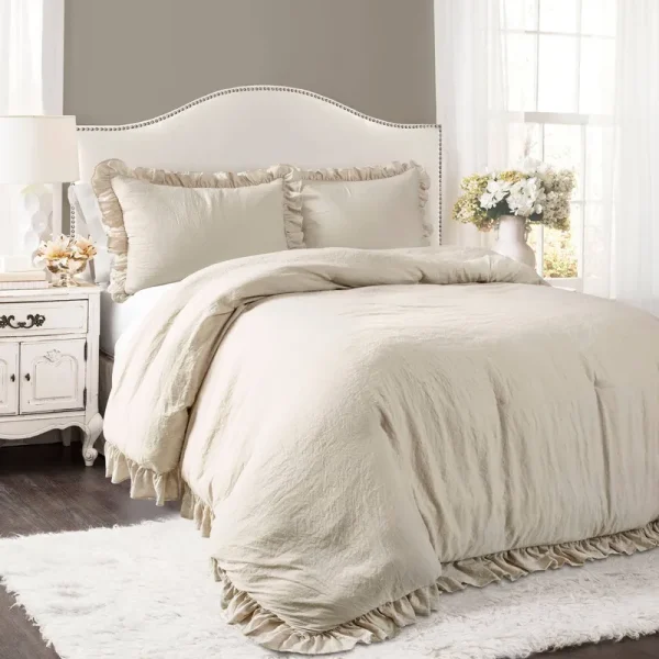 Lush Decor Reyna Comforter Wheat Set Full/Queen