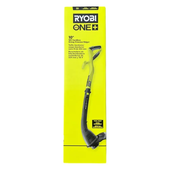 Ryobi One+ 18 Volt Lithium Ion Cordless Electric String Grass Trimmer and Edger
