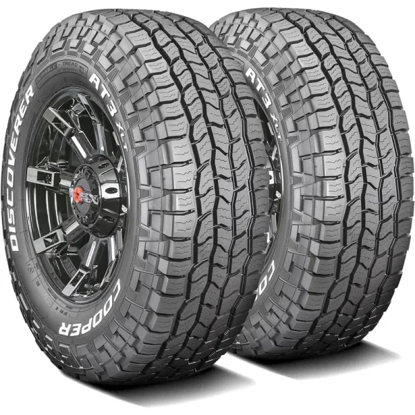 Pair of 2 (TWO) Cooper Discoverer AT3 XLT LT 285/75R16 126/123R E 10 Ply A/T All Terrain Tires Fits: 2006-08 Hummer H3 Base. 2009 Hummer H3 Championship Series