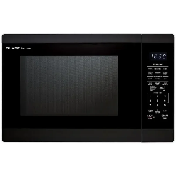 Sharp 1.4 - Cu. Ft. Countertop Microwave Oven in Black