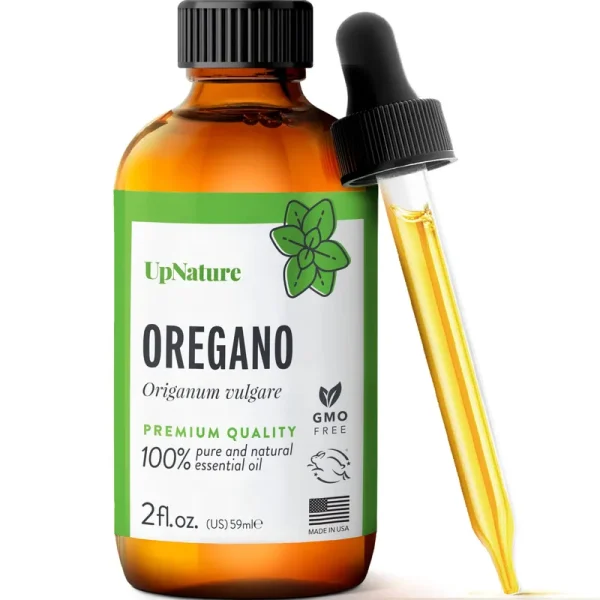 UpNature Oregano Essential Oil - 100% Natural & Pure, Undiluted, Premium Quality Aromatherapy Oil of Oregano Liquid - Supports H