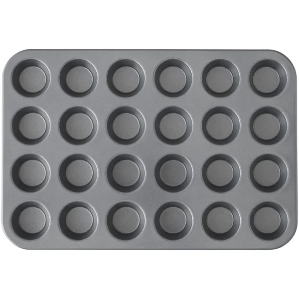 Wilton Bake It Simply Extra Large Non-Stick Mini Muffin Pan, 24-Cup, Size: Regular, Multicolor