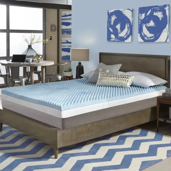 Beautyrest 3-Inch Sculpted Gel Memory Foam Mattress Topper (Queen)