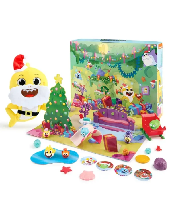 Baby Shark Advent Santa Set - Multicolor