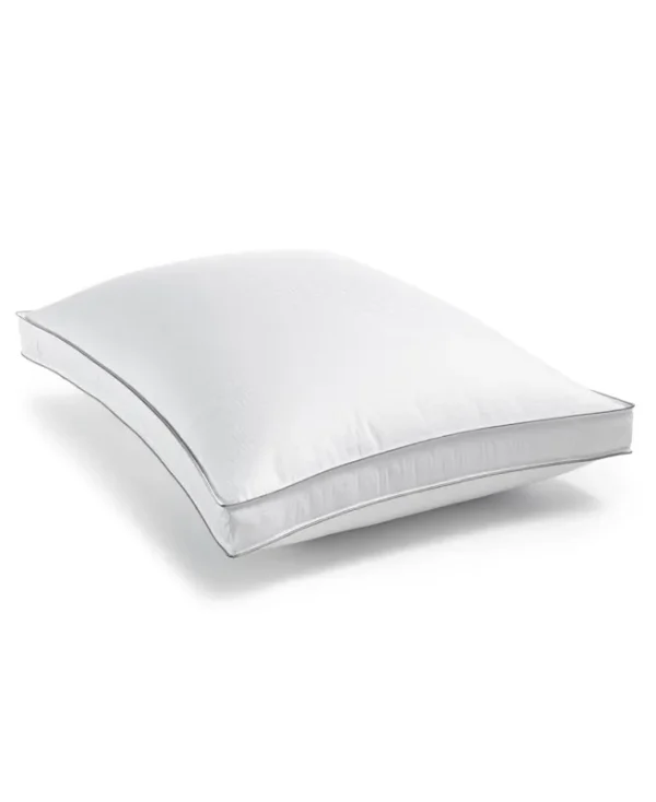 Hotel Collection Luxe Down-Alternative Medium-Density Gusset Standard/Queen Pillow Hypoallergenic White