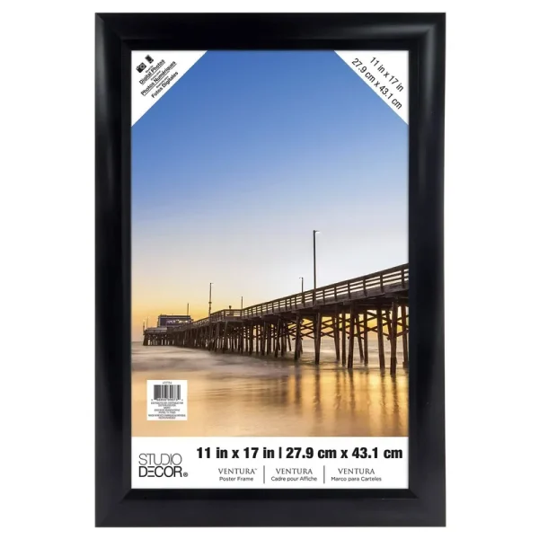 Ventura Poster Frame by Studio Dcor, Size: 11 x 17, Black
