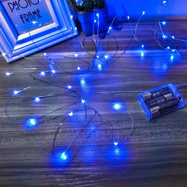 Ariceleo LED Fairy Lights Battery Operated, 4 Packs Mini Battery Powered Copper Wire Starry Fairy Lights for Bedroom, Christmas, Parties, Wedding,