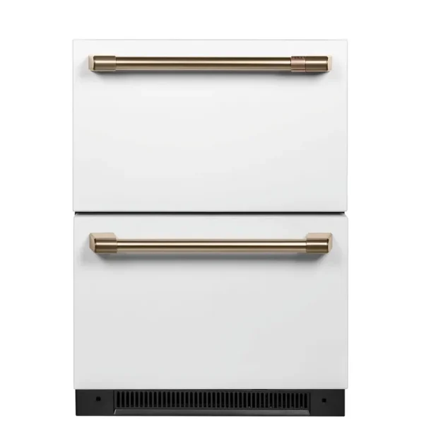 Cafe 5.7 Cu. ft. Built-In Dual-drawer Refrigerator White
