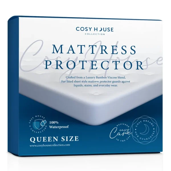 Cosy House Collection Queen Size Luxury Bamboo Mattress Protector - 100%