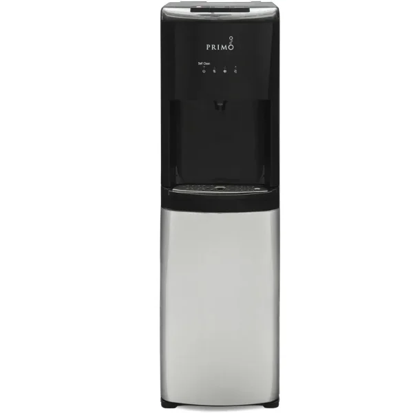 Primo Deluxe Bottom Loading Hot/Cold Water Dispenser with Self-Sanitization, Black/Stainless, Model 601090-so