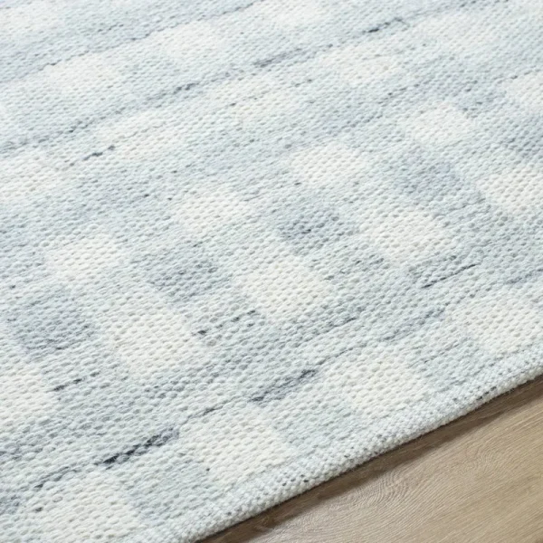 Birch Lane Lavande Plaid Wool Area Rug in Gray Rug Size: Runner 2'6" x 8'