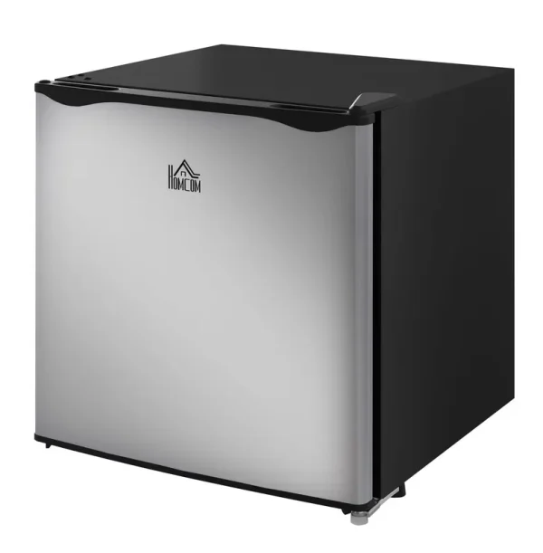 Mini Upright Freezer 1.1 Cu.ft - Compact Silver Freezer, Removable Shelves, Low Noise, Adjustable Temperature - Ideal for Apartments, Dorms, Offices