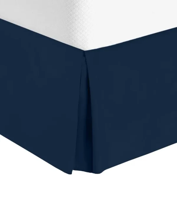 Nestl 14" Tailored Drop Premium Bedskirt - Full XL - Navy Blue
