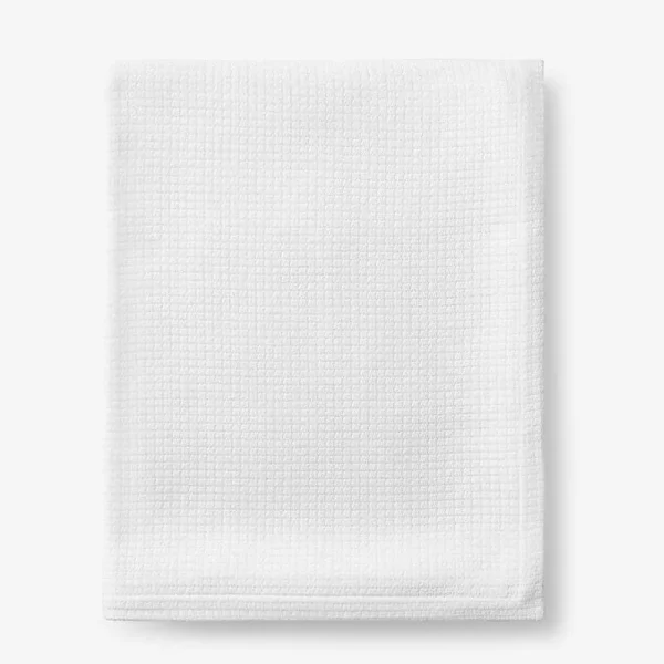 Cotton Weave Blanket - White Size King | The Company Store