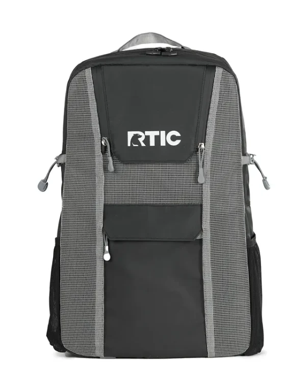 RTIC Chillout 24 Can Backpack Cooler Insulated Portable Soft Cooler Bag for Lunch, Beach, Drink, Beverage, Travel, Camping, Picnic, Car, Hiking, Black