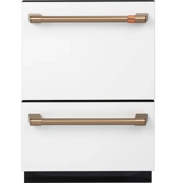 Cafe Dishwasher Double Drawer White