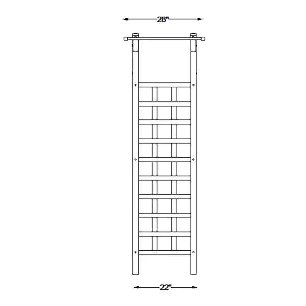 Dura-Trel Providence Vinyl Pergola Arbor White