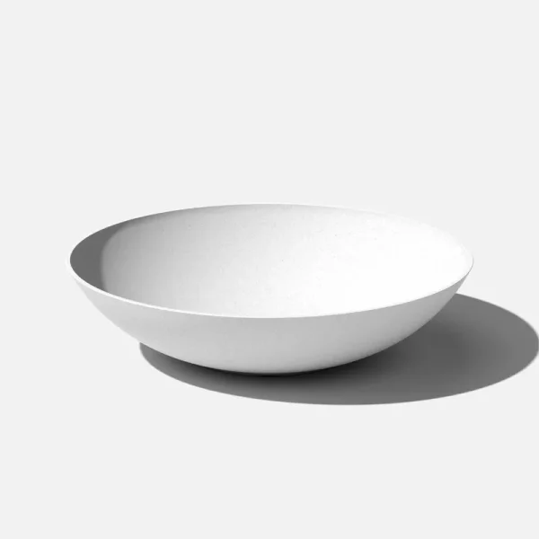 Veradek Mason Series Lane Bowl 32 inch Plastic-Stone Planter - White