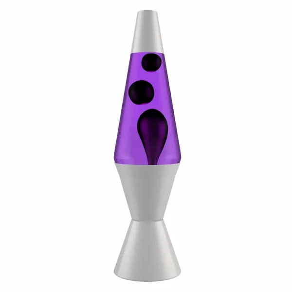Lava Lamp - 14.5" Purple and Black