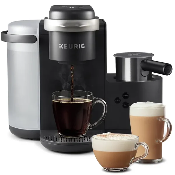 Keurig K - Cafe Single Serve K - Cup Coffee Maker, Latte Maker and Cappuccino Maker, Dark Charcoal