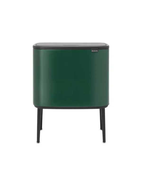 Brabantia Bo Touch Top Trash Can 9.5 Gallon Color: Pine Green