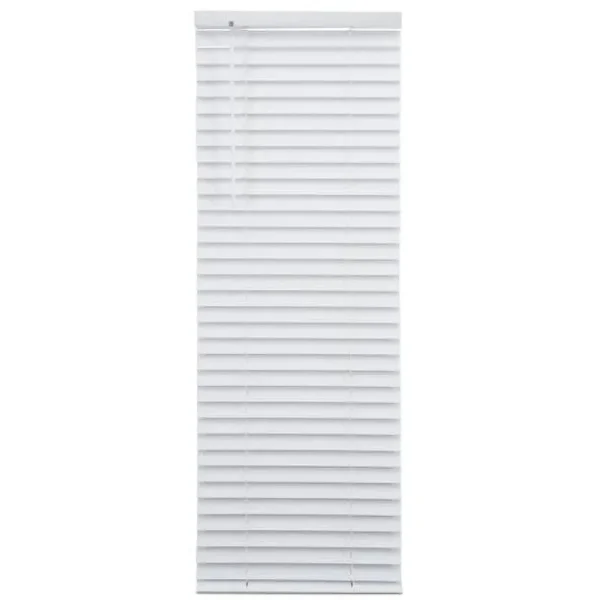 Better Homes & Gardens 2" Cordless Faux Wood Horizontal Blinds, White, 35x48