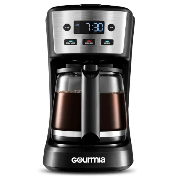 Gourmia 12-Cup Digital, Programmable Drip Coffee Machine