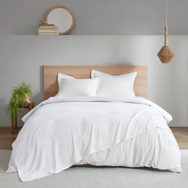 Clean Spaces Gauze 100% Cotton Lightweight Blanket White / Full/Queen