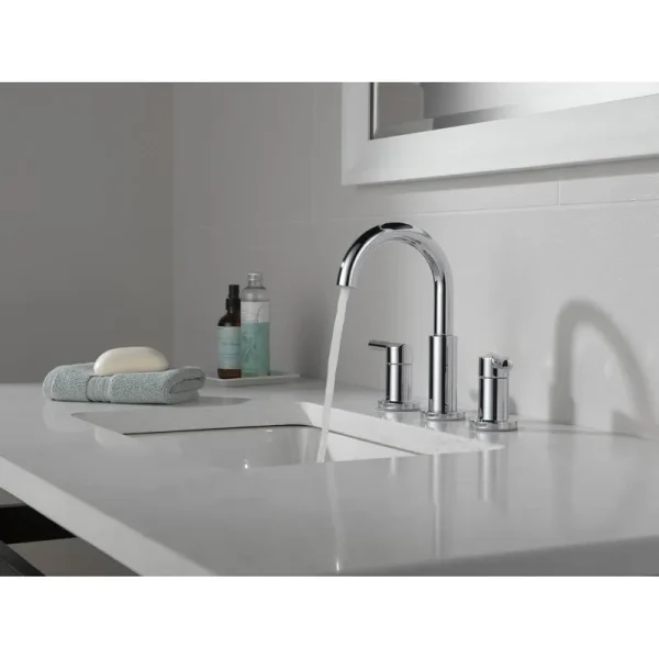 Delta Nicoli Two Handle Widespread Bathroom Faucet 35749LF Champagne Bronze