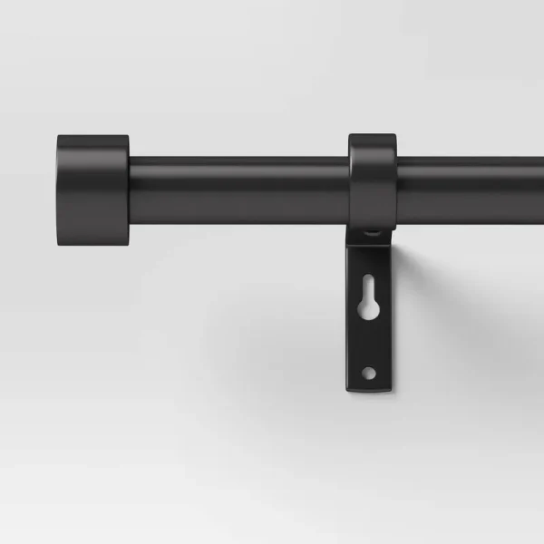 36"-66" Dauntless Curtain Rod Black - Project 62