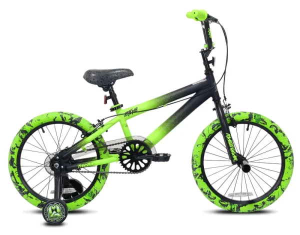 Kent Bicycles 18" Madd Gear MG18 BMX Boy'S Child Bike, Black and Green